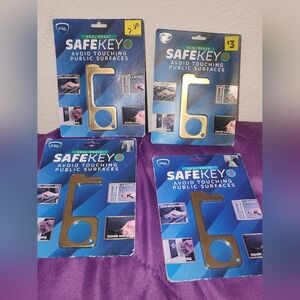 NEW All 4 Real Brass Safe Key Avoid Touching Public Surfaces
